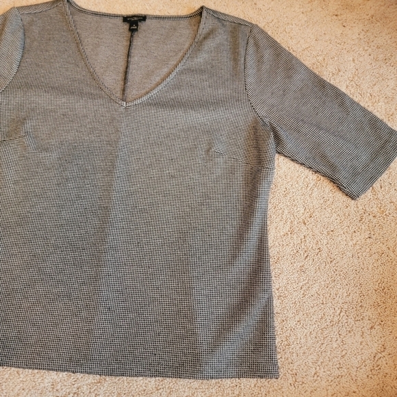 Ann Taylor Houndstooth Top M - Picture 2 of 10